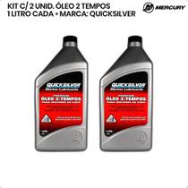 8M0075300 Óleo Quicksilver Tcw3 2 Tempos 1 Litro Kit C/2