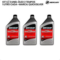 8M0075300 Óleo Quicksilver Tcw3 2 Tempos 1 Litro Kit C/3