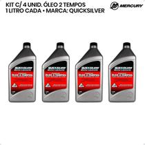 8M0075300 Óleo Quicksilver Tcw3 2 Tempos 1 Litro Kit C/4