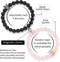 8mm Pedra Natural CZ Micro Pave Coroa Rainha Contas Sua