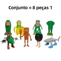 8Pc Brainrot Tung Sahur Action Figures Toy Set Decoração De Mesa Boneca Presente Para Crianças