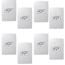 8un - Conjunto 4x2 Tomada 2P+T 10A Pialplus 615080 8un - Conjunto 4x2 Tomada 2P+T 10A Pialplus 615080