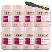 8un Creme Massagem Drenagem Linfática 1KG Hidramais+Espatula