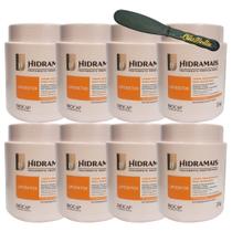 8UN Creme Para Massagem Lipodetox 1KG Hidramais + Espátula