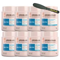 8UN Creme Para Massagem Neutro 1KG Hidramais + Espátula 8UN Creme Para Massagem Neutro 1KG Hidramais + Espátula