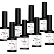 8UN Esmalte Em Gel My Glossy Purple Pink 9g Volia