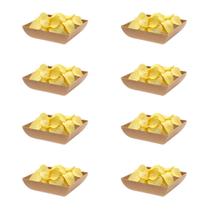 8un Saladeira Quadrada 750ml Travessa Petisqueira Marrom Cl