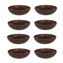 8un Saladeira redonda 2,4lt tigela bowl 25cm Marrom Escuro 8un Saladeira redonda 2,4lt tigela bowl 25cm Marrom Escuro