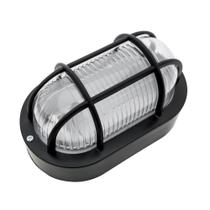 8X Arandela Tartaruga Poptem Oval Preta