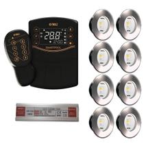 8x led slim rgbw 15w tholz + fonte 120w + smartpool 8x led slim rgbw 15w tholz + fonte 120w + smartpool