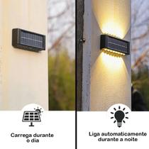 8x Luz de parede recarregavel solar Kit 8X Arandela Jardim Externa 10LED a prova dagua 8x Luz de parede recarregavel solar Kit 8X Arandela Jardim Externa 10LED a prova dagua