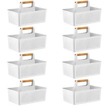 8X Organizador Multiuso Flow Com Divisórias 8L Com Alça OU - Branco 8X Organizador Multiuso Flow Com Divisórias 8L Com Alça OU - Branco