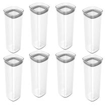 8x Porta Temperos Pote 2L Organizador OU Block Hermético