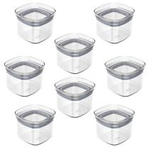 8X Porta Temperos Pote 450Ml Organizador Ou Block Hermético