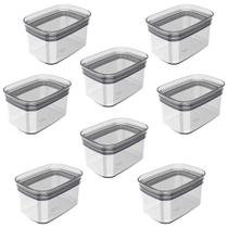 8x Pote para Temperos Alimentos 650ml OU Block Hermético