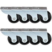 8x Rodinha Roda Rodízio Fixo Aço Suporte Móveis S/ Trava 4cm 8x Rodinha Roda Rodízio Fixo Aço Suporte Móveis S/ Trava 4cm