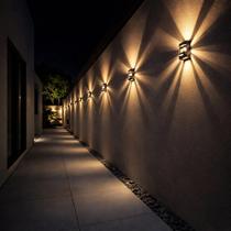 9 Arandela Preta Massuia Bivolt 9 Lâmpada led 5w