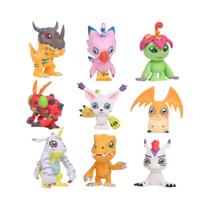 9 Bonecos Digimon Anime - Figuras de Ação Colecionáveis