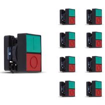 9 Botão Duplo Comando Faceado Steck SLPDNR Max Botton IP40