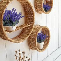 9 Buquês de Lavanda Artificial 7 hastes e 28 flores lilás cada flor permanente realista preço atacado - DE0724