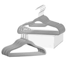 9 Cabide Veludo Pequeno 30cm + 9 Cabide Adulto Aveludado