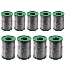 9 Carretel Estanho P/ Solda 40x60 Com Fluxo 1mm 250g Cobix