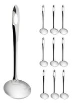 9 Conchas De Molho Em Aço Inox 22cm Gourmet Mix 9 Conchas De Molho Em Aço Inox 22cm Gourmet Mix