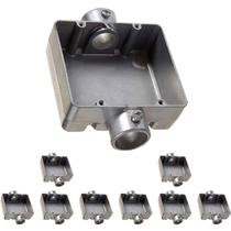 9 Condulete Duplo S/rosca Medida 3/4 Alumínio Tipo C Sieg