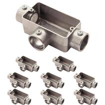 9 Condulete Tipo T 3/4 S/rosca S/placa em Alumínio Sieg