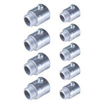 9 Conectores S/ Rosca Reto Cônico Alumínio 3/4'' Tramontina