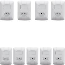 9 Conjunto Interruptor Simples + Tomada 20a 2P+T 250V Aria