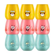 9 Copo Decorativo Infantil Lembrancinha Personagens 400ml -