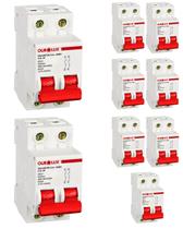 9 Disjuntor 2 Polos 10 Amperes Curva C Ourolux 9 Disjuntor 2 Polos 10 Amperes Curva C Ourolux