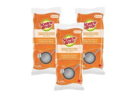 9 Esponjas Não Risca Laranja Scotch Brite 3M