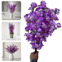 9 Hastes de Flores Artificiais Realistas 60X25 Perfeita para Vasos e Espaços Internos Elegantes