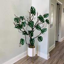 9 Hastes planta artificial Costela de Adão decorativa para varanda quarta cozinha preço no atacado DE0524