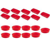 9 Kit Forma Redonda Bolo + Forma Para Pão Sortida Silicone 9 Kit Forma Redonda Bolo + Forma Para Pão Sortida Silicone