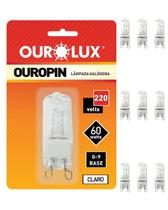 9 Lâmpada Halógena Ouropin 2800K 60w 220v Ourolux