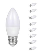 9 Lâmpada Led Vela Leitosa 3000k