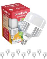 9 Lâmpadas de LED Alta Potência T 80w Bivolt Base E40 Cor da Luz 6500k Branco Frio Ourolux