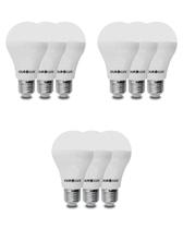 9 Lâmpadas De Led Bulbo 4,7w Cor da Luz Amarelada 3000k Bivolt E27 Ourolux