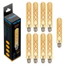 9 Lâmpadas Filamento Led T30 Retrô Volter 4w Biv 2200k E27 9 Lâmpadas Filamento Led T30 Retrô Volter 4w Biv 2200k E27