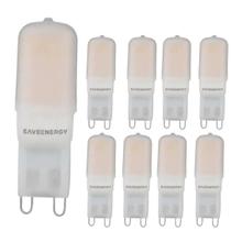 9 Lâmpadas LED Halopin G9 2W 6500K 180lm 220V Save Energy