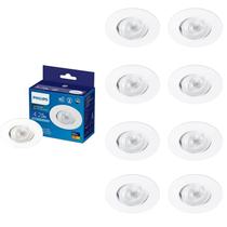 9 Luminária Spot Led Philips Sl052 Redondo 4,2W 2700K 350lm