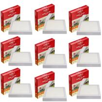 9 Luminárias Led Quadrada Sobrepor 24w 4000k Bivolt