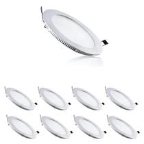 9 Luminárias Plafon Led Embutir Philips 18w Bivolt 6500k