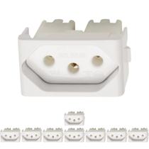 9 Módulo de Tomada PB Schneider Linha Decor 2P+T 250V 20A PRM04731