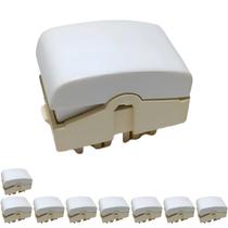 9 Módulo Interruptor Paralelo Lunare Schneider 10A 250v Branco Gelo 9 Módulo Interruptor Paralelo Lunare Schneider 10A 250v Branco Gelo