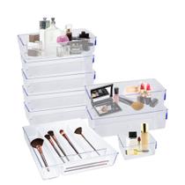 9 Organizadores De Acrílico Transparente Multiuso Papelaria 9 Organizadores De Acrílico Transparente Multiuso Papelaria