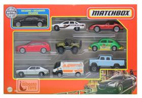 9 Pack Matchbox c/ Miniatura Exclusiva -1/64 - Mattel
